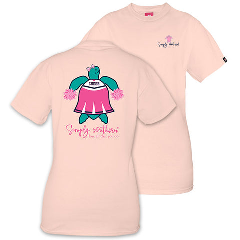 Sale Simply Southern Preppy Christmas Turtle Pink Long Sleeve T-Shirt Youth Medium / Pink