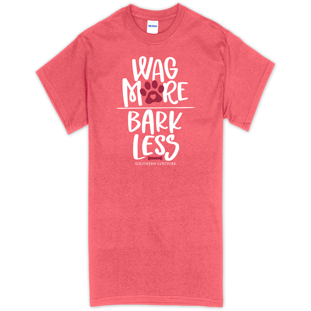 Southern Couture Wag More Bark Less Soft T Shirt