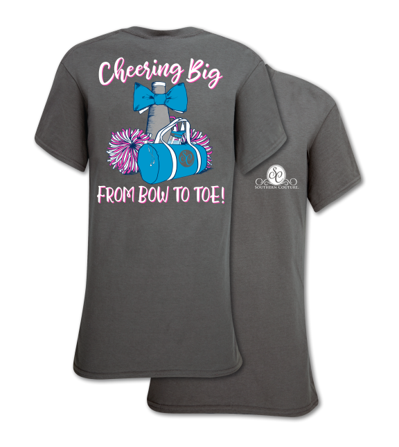 Southern Couture Preppy Cheer From Bow To Toe T-Shirt - SimplyCuteTees