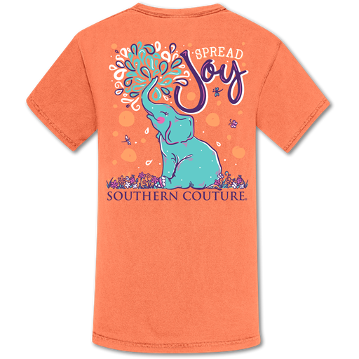 Southern Couture Spread Joy Elephant Comfort Colors T-Shirt