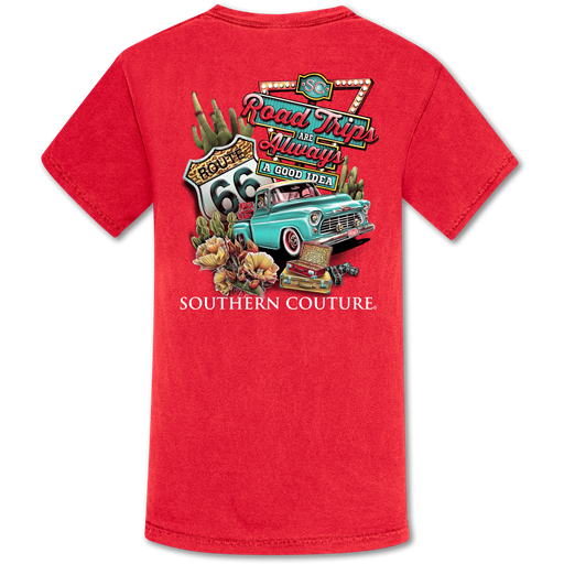 Southern Couture Road Trips Always Comfort Colors T-Shirt