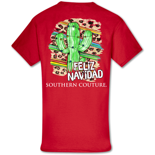 SALE Southern Couture Classic Feliz Navidad Holiday T-Shirt