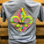 Southern Chics Apparel Watercolor Fleur De Lis Girlie Comfort Colors Bright T Shirt