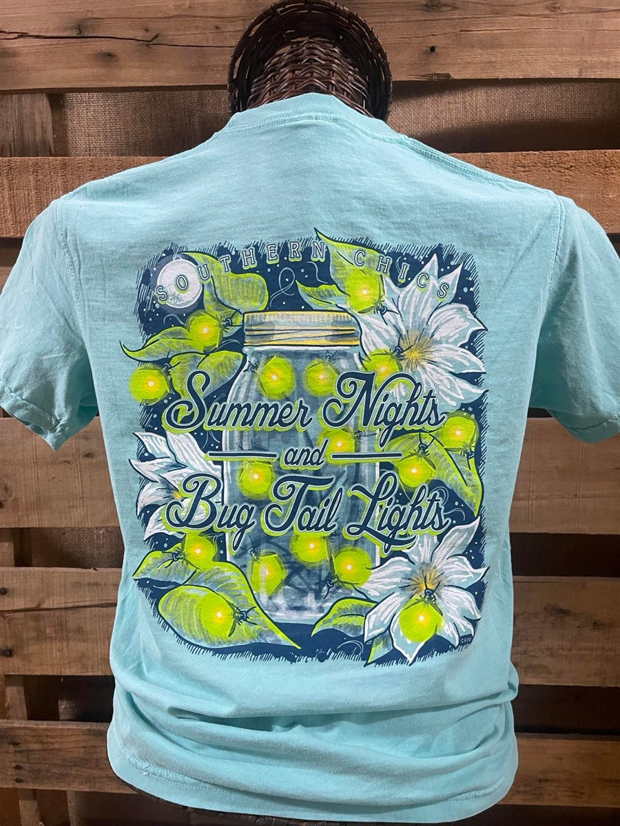 Southern Chics Beach Chair Happy Place Comfort Colors T-Shirt Large / Comfort Colors