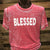 Southern Chics Apparel Blessed Acid Wash Canvas Girlie Bright T Shirt