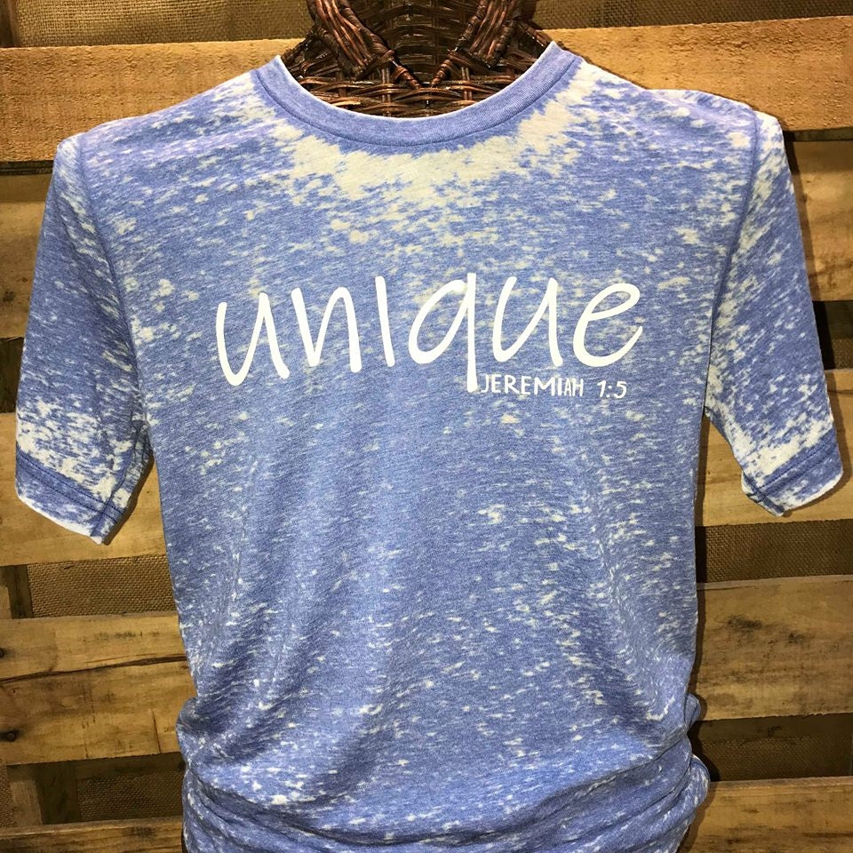 Southern Chics Apparel Unique Jeremiah 1:5 Acid Wash Canvas Girlie Bright T Shirt