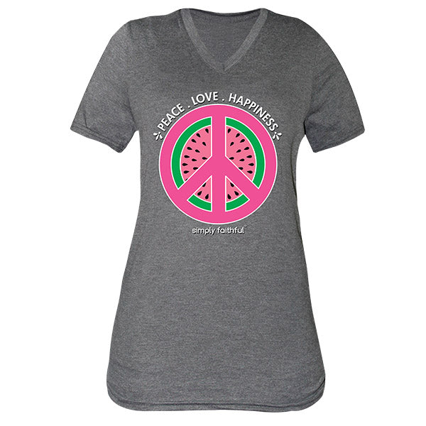 Simply Faithful By Simply Southern Peace Watermelon T-Shirt