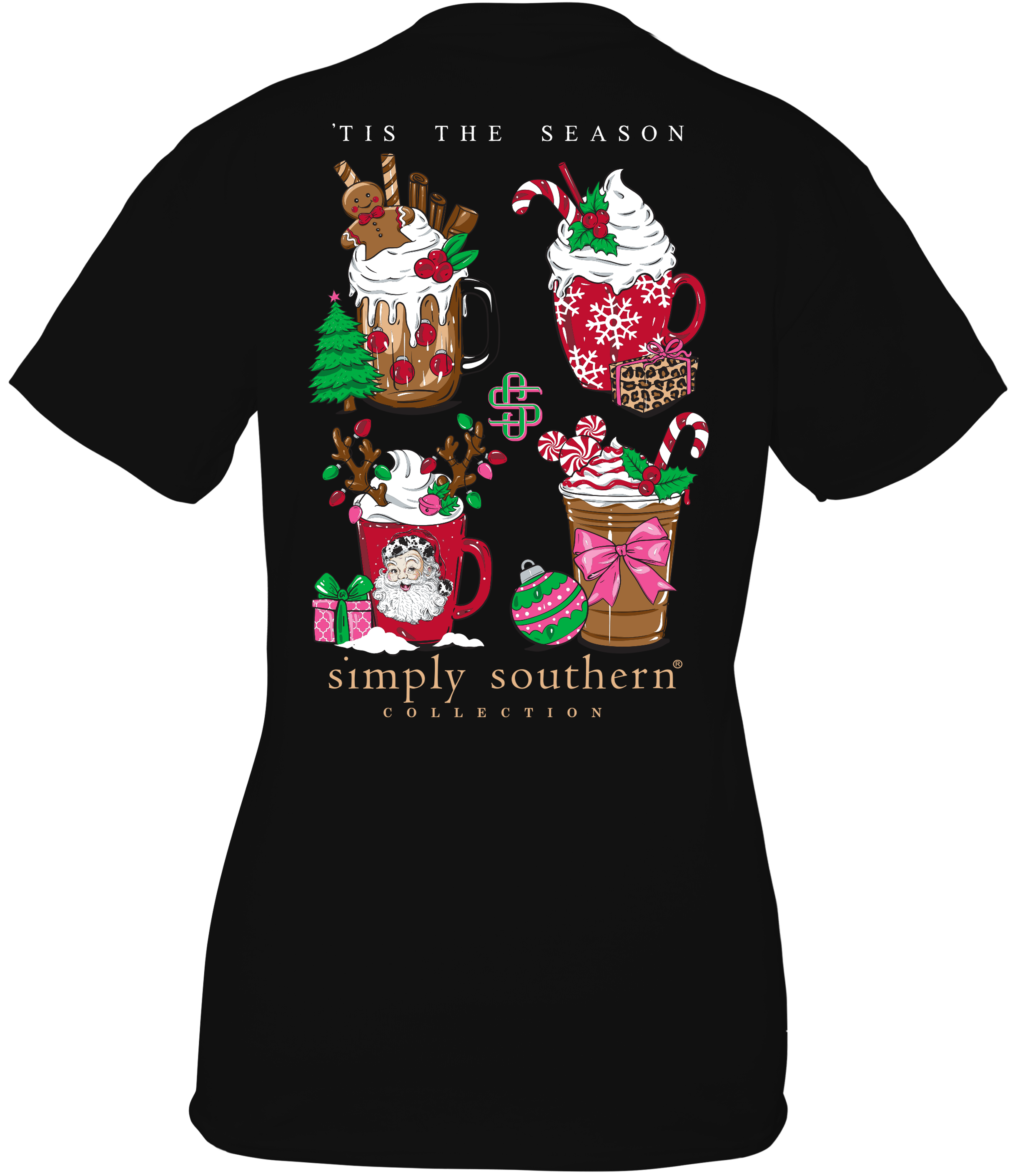 Simply Southern Christmas Drinks Holiday TShirt SimplyCuteTees