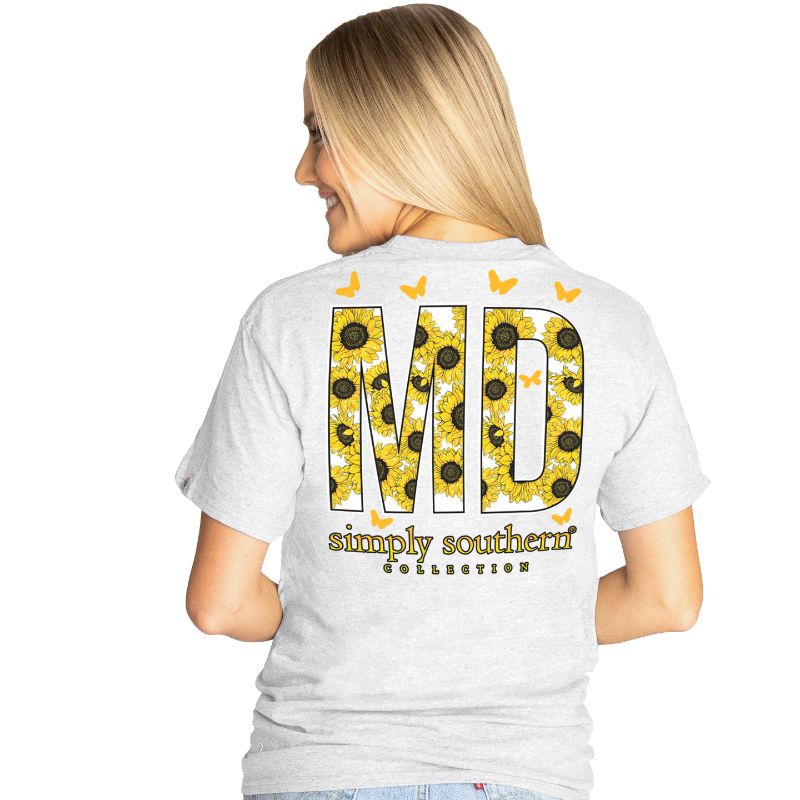 Simply Southern Preppy Maryland Sunflower T-Shirt - SimplyCuteTees