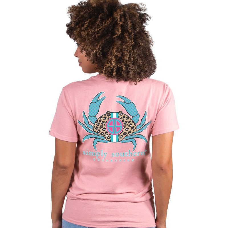 SALE Simply Southern Preppy Leopard Crab T-Shirt