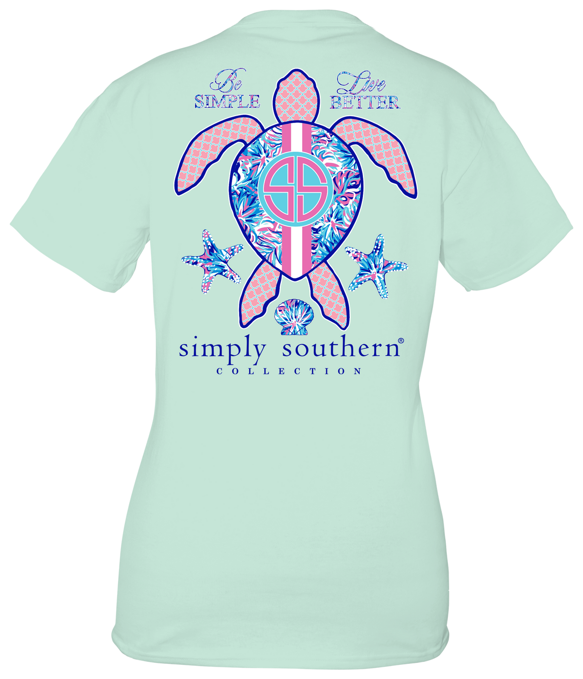 Simply Southern Preppy Leaves Turtle Breeze T-Shirt - SimplyCuteTees