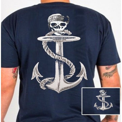 Anchor Pirate Skull T shirt