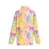 Katydid Preppy Yellow Pink Blue Tie Dye 2 Sherpa Pullover Jacket T-Shirt