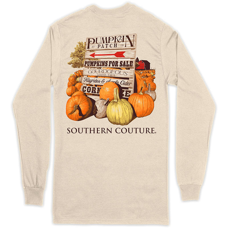 Youth Baby Cutest Pumpkin in the Patch Fall Long Sleeve Top with