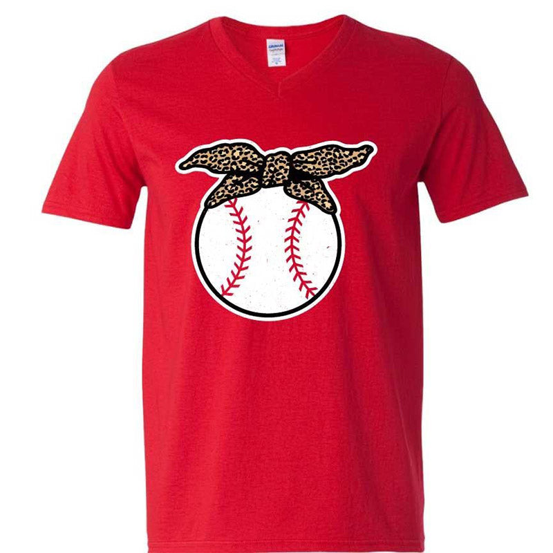 Custom Unisex T-shirt Baseball Leopard Design 