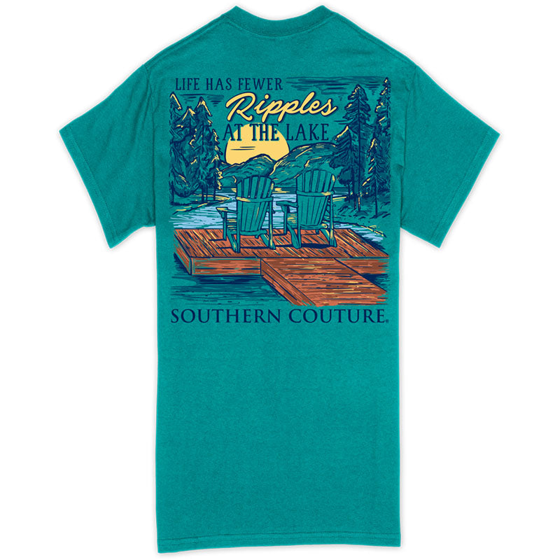 Southern Couture Classic Life Has Fewer Ripples Lake T-Shirt