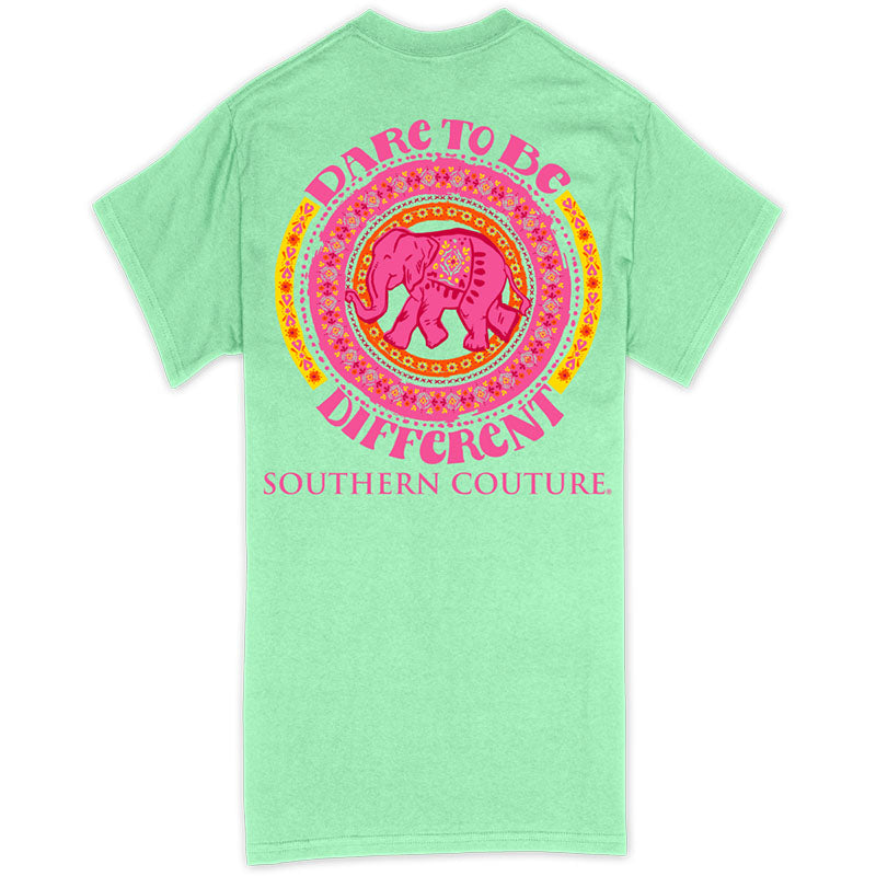 Southern Couture Classic Dare to Be Different Elephant T-Shirt