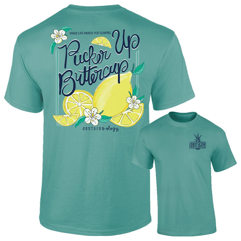 Sale Southernology Pucker Up Buttercup Comfort Colors T-Shirt