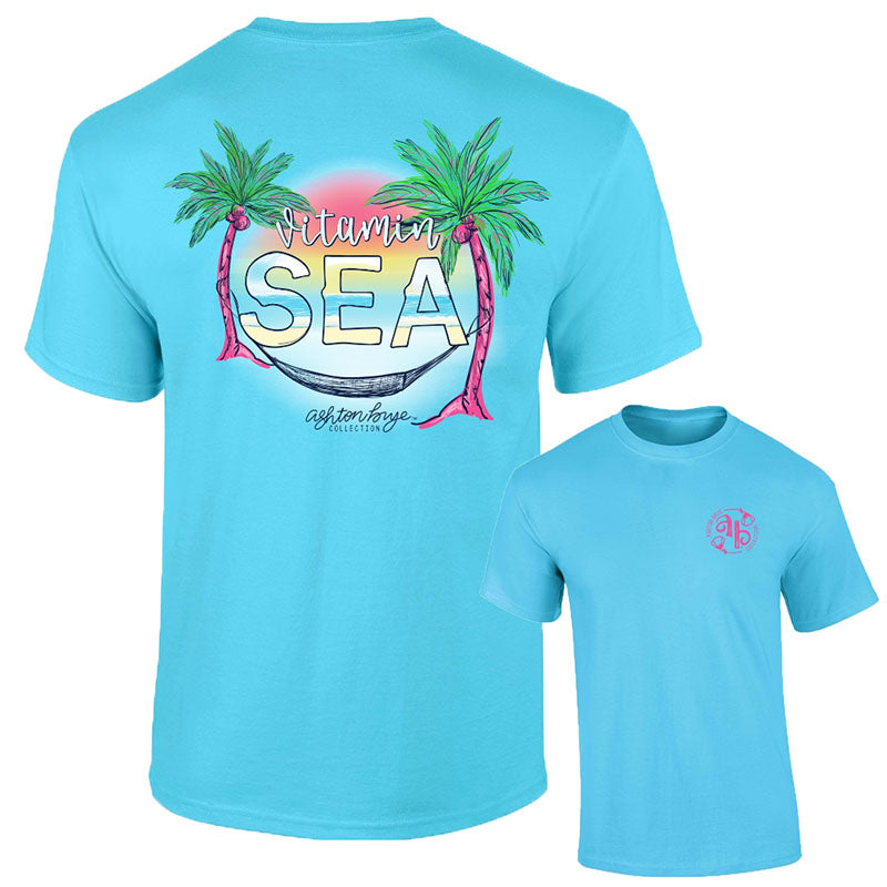 Sale Southernology Ashton Brye Vitamin Sea Beach Comfort Colors T-Shirt