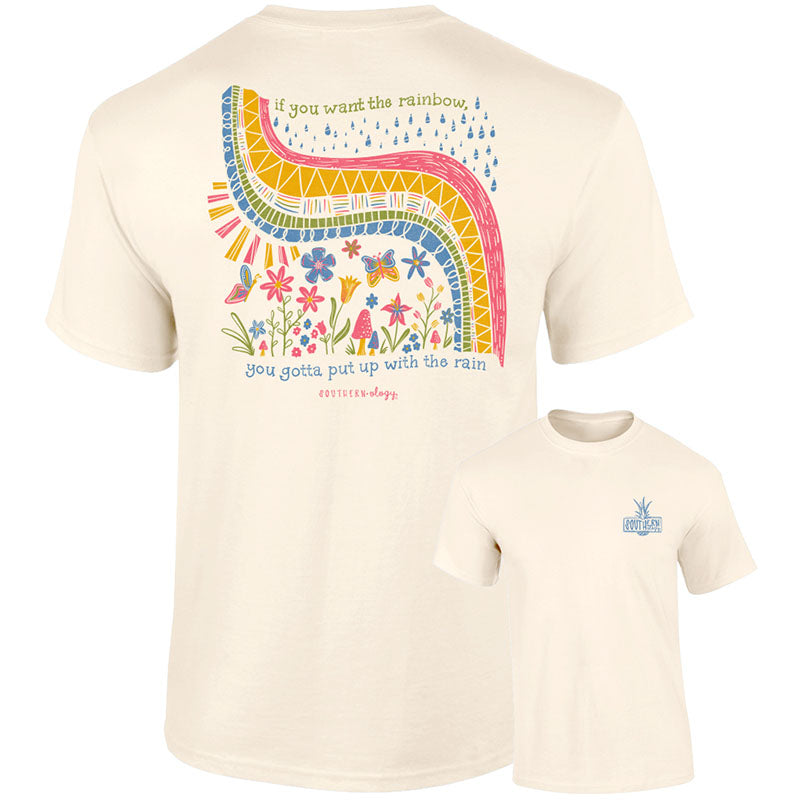 Men's Cotton Blend T-Shirt - Joy Inside Out Inspired - Rainbow Rules