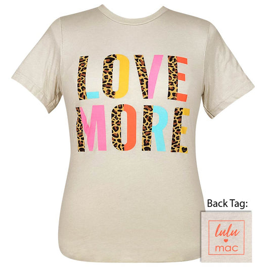 Girlie Girl Lulu Mac Leopard Love More Canvas T-Shirt