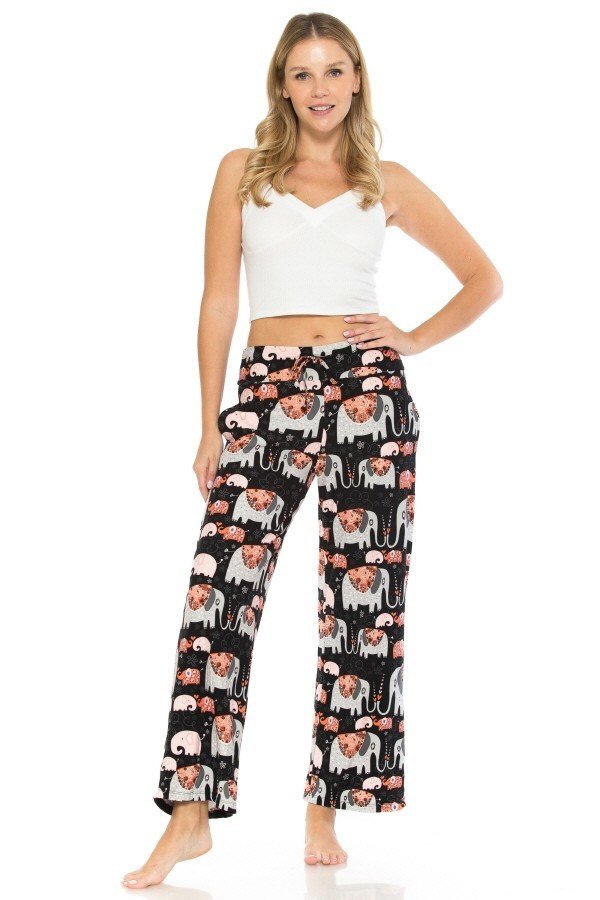 Women's elephant best sale print pajamas