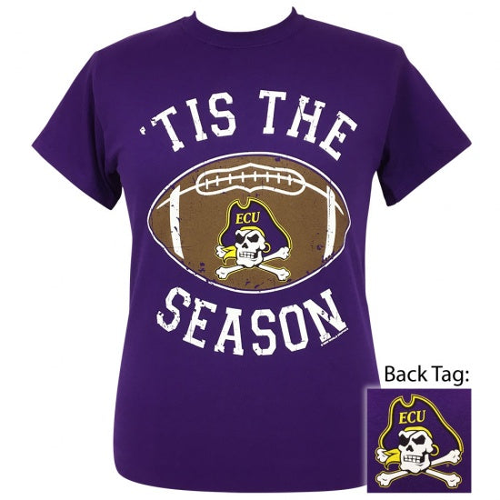 East Carolina ECU Pirates Preppy Tis the Season T-Shirt