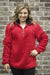 Girlie Girl Preppy C.C Red Sherpa Pullover Jacket T-Shirt